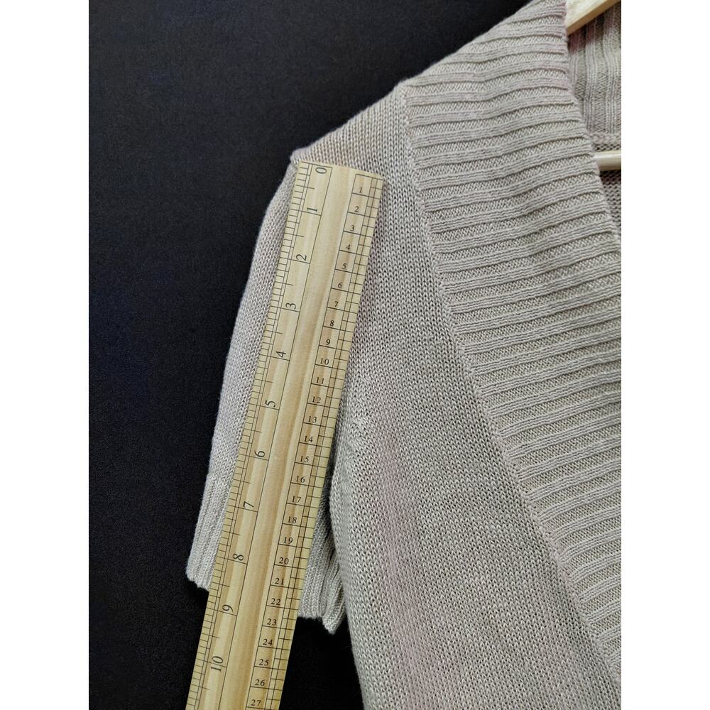 J.CREW Linen Knit Top Beige Solid Short Sleeve 100% Linen Women Size S - Picture 6 of 8